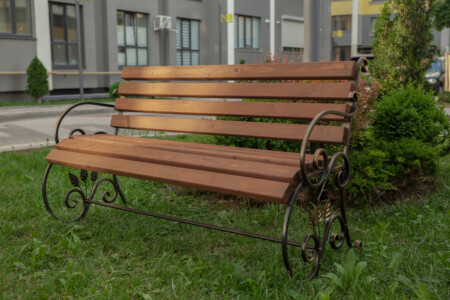 Лавка садова-паркова з спинкою 1,5м