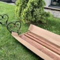 Кована лавочка на цвинтар 1м (розбірна) — Зображення 4